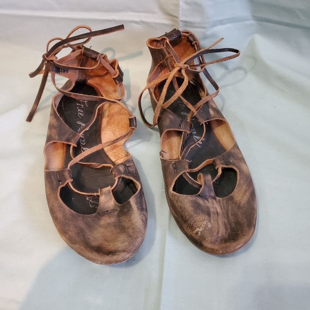 Free people lace up shoes